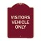 Signmission Reserved Parking Visitor Vehicles Heavy-Gauge Aluminum Architectural Sign, 24" x 18", BU-1824-23013 A-DES-BU-1824-23013 - alternate 1